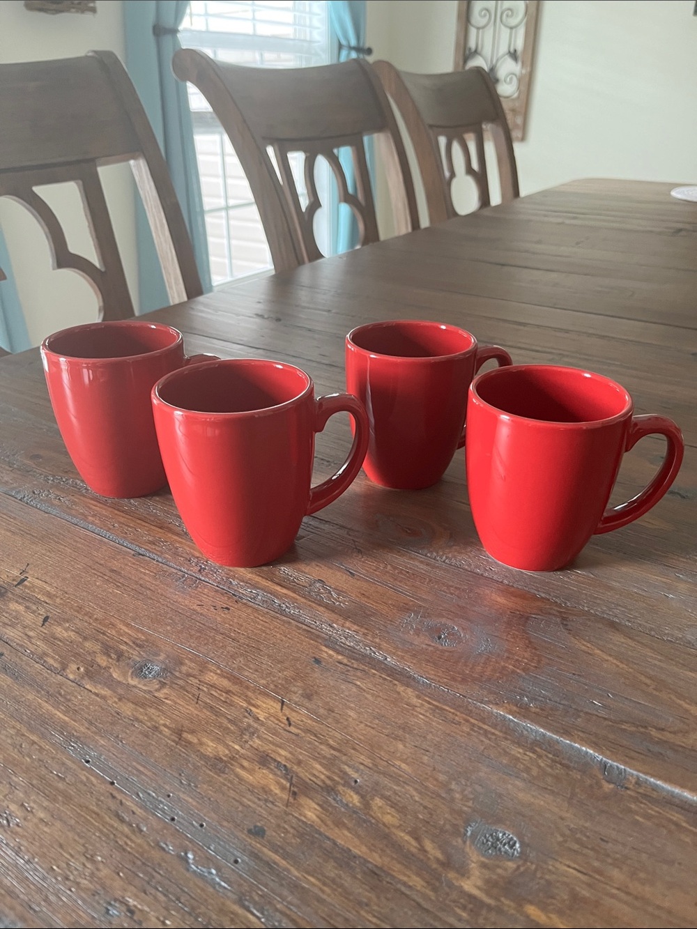 Corelle Coordinates Red Stoneware Coffee Mug Set - 4-Pack